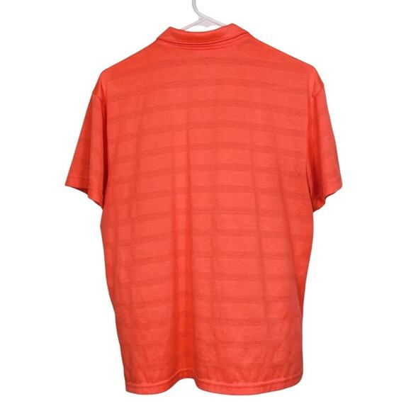 Old Navy Active Core Mens M Performance Polo Shirt Orange Breathable Lightweight - Picture 3 of 7
